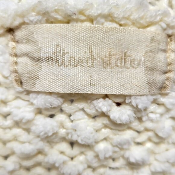 Altar’d State Sydney Cream Popcorn Pullover Oversized Knit V-Neck Size Large - Picture 5 of 10